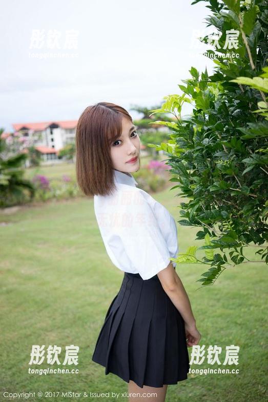 MiStar魅妍社 - 把整个春天都藏在了私房里，Ashely丽丽的少女写真让我怀念无忧的年纪。